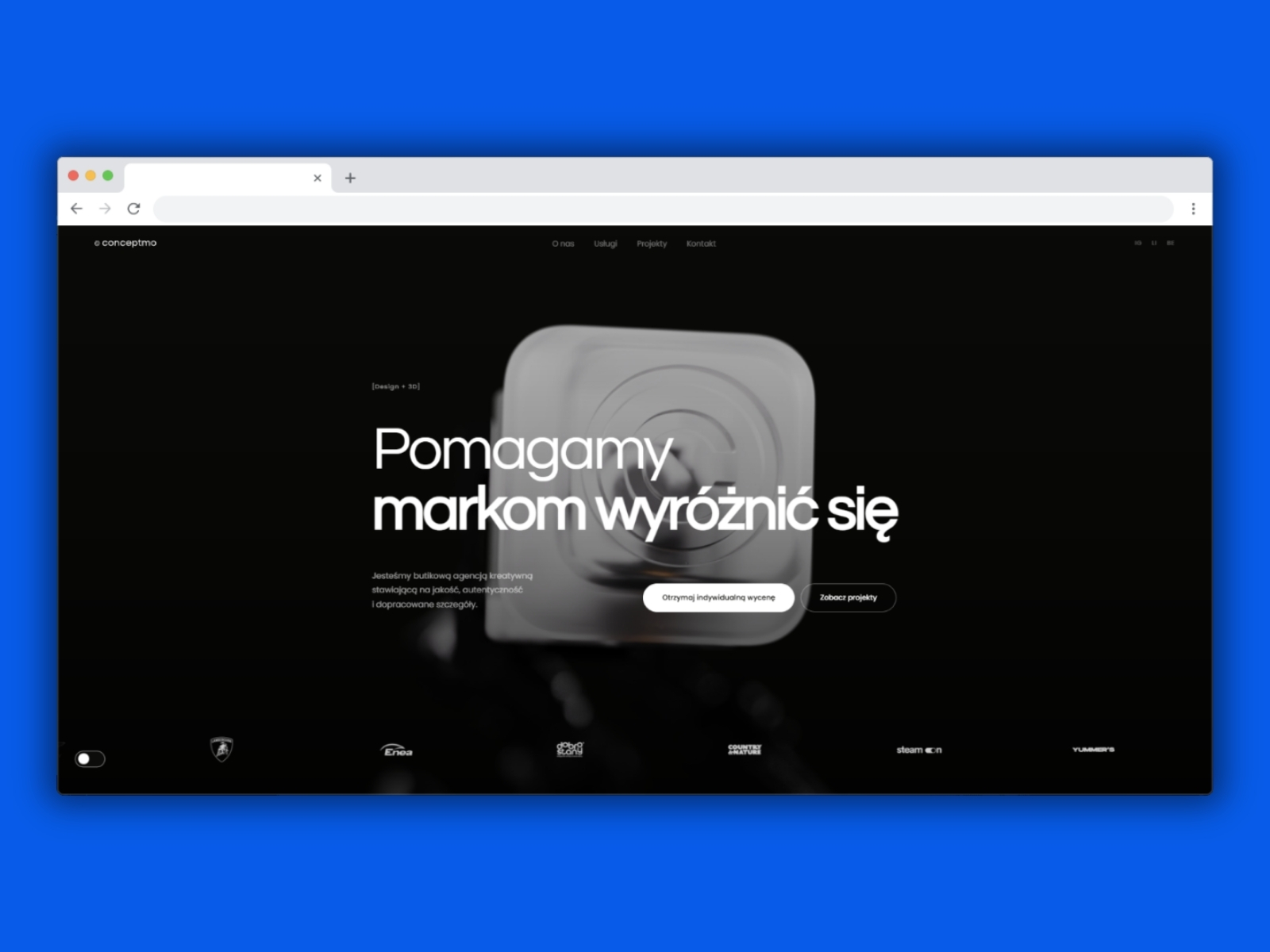 Strona internetowa Conceptmo zaprojektowana przez KWM-MEDIA